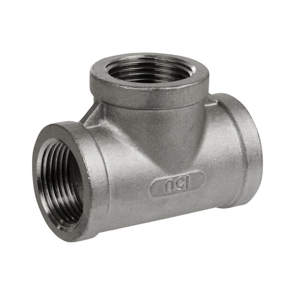 Smith-Cooper Smith-Cooper 2 in. FPT X 2 in. D FPT 2 in. D Female Stainless Steel Tee S3014T 020B - main